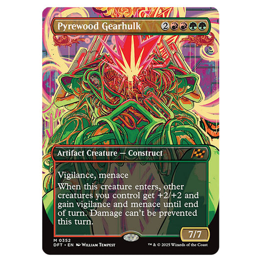 Pyrewood Gearhulk 0352 card from the Magic The Gathering set Aetherdrift