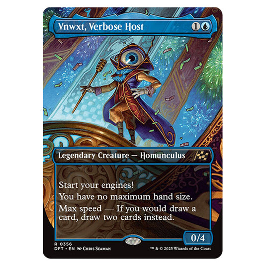 Vnwxt, Verbose Host 0356 card from the Magic The Gathering set Aetherdrift