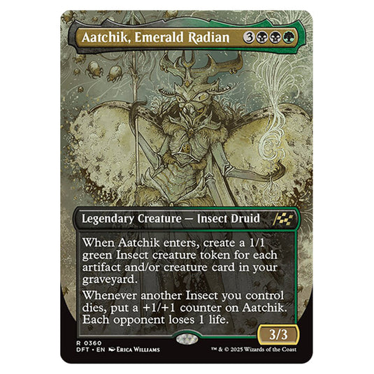 Aatchik, Emerald Radian 0360 card from the Magic The Gathering set Aetherdrift