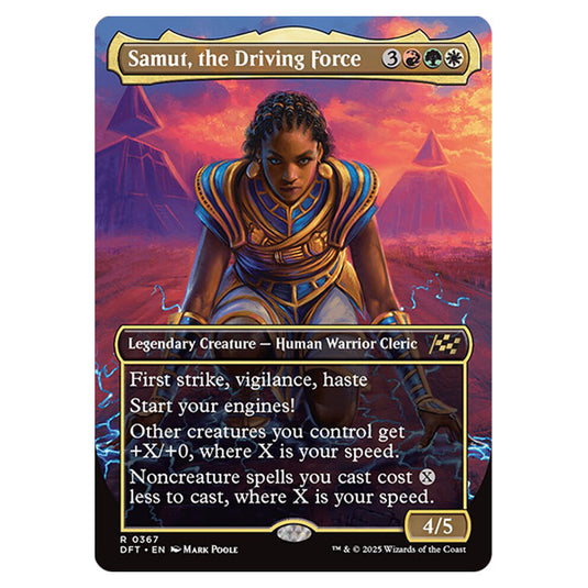 Samut, the Driving Force 0367 card from the Magic The Gathering set Aetherdrift