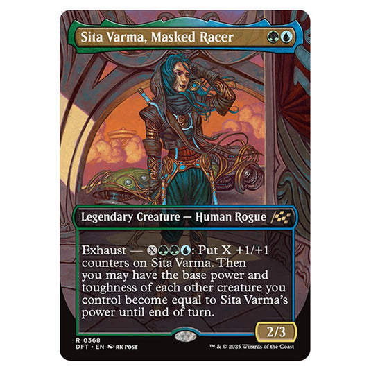 Sita Varma, Masked Racer 0368 card from the Magic The Gathering set Aetherdrift