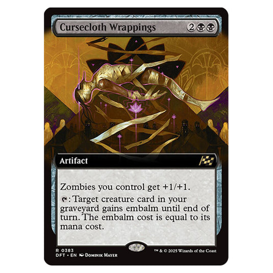 Cursecloth Wrappings 0383 card from the Magic The Gathering set Aetherdrift
