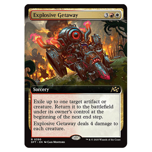 Explosive Getaway 0390 card from the Magic The Gathering set Aetherdrift