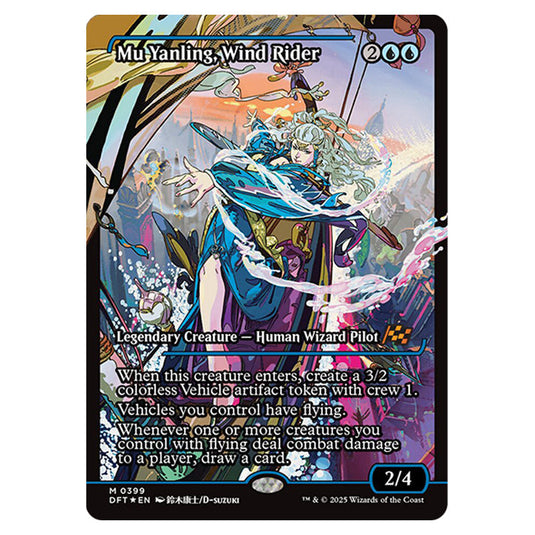Mu Yanling, Wind Rider 0399 card from the Magic The Gathering set Aetherdrift