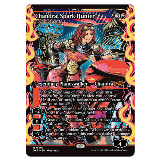 Chandra, Spark Hunter 0401 card from the Magic The Gathering set Aetherdrift