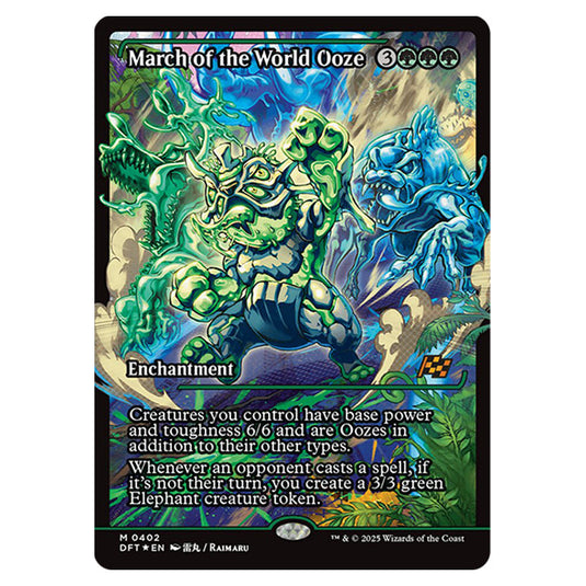 March of the World Ooze 0402 card from the Magic The Gathering set Aetherdrift