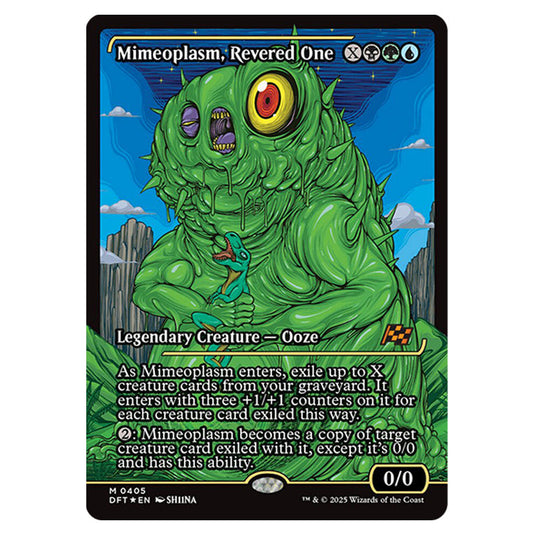 Mimeoplasm, Revered One 0405 card from the Magic The Gathering set Aetherdrift