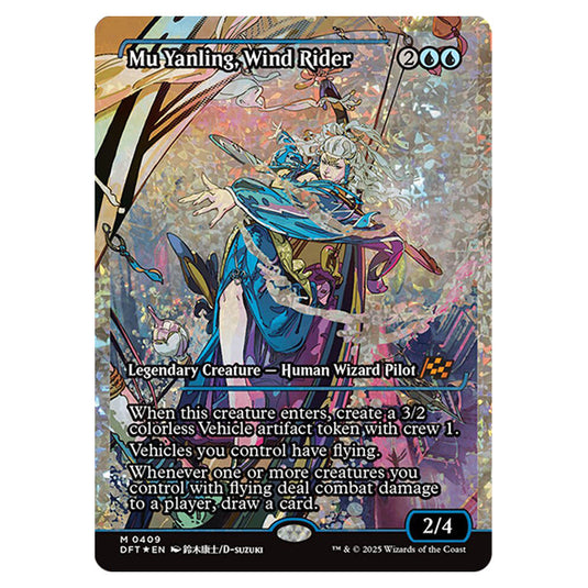 Mu Yanling, Wind Rider 0409 card from the Magic The Gathering set Aetherdrift