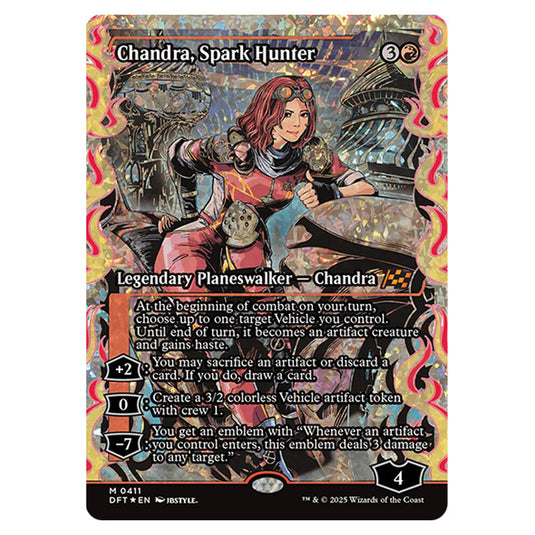 Chandra, Spark Hunter 0411 card from the Magic The Gathering set Aetherdrift