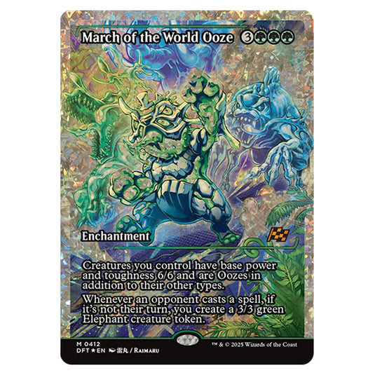 March of the World Ooze 0412 card from the Magic The Gathering set Aetherdrift
