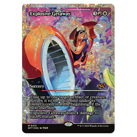Explosive Getaway 0413 card from the Magic The Gathering set Aetherdrift