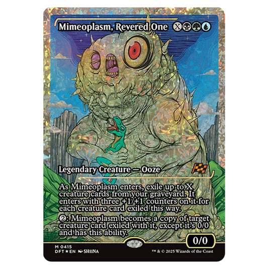 Mimeoplasm, Revered One 0415 card from the Magic The Gathering set Aetherdrift