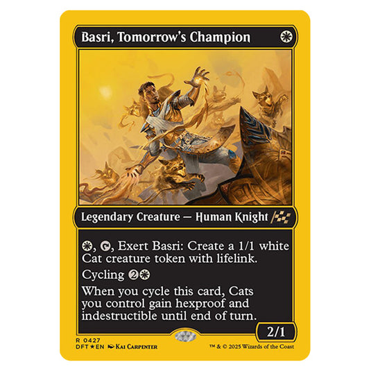 Basri, Tomorrow's Champion 0427 card from the Magic The Gathering set Aetherdrift