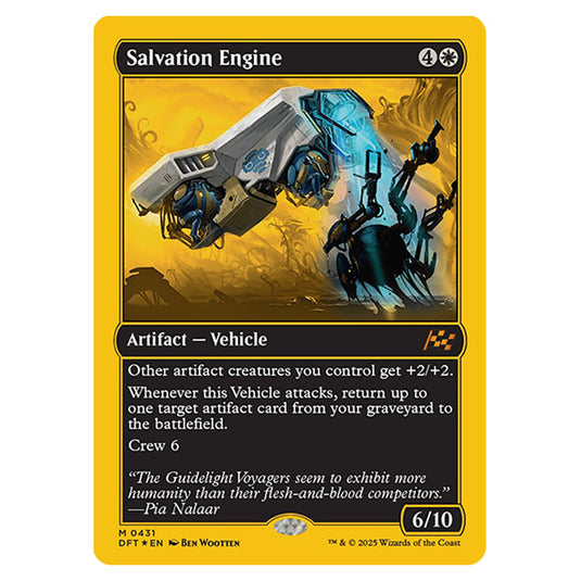 Salvation Engine 0431 card from the Magic The Gathering set Aetherdrift