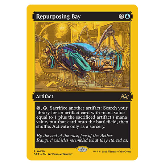 Repurposing Bay 0439 card from the Magic The Gathering set Aetherdrift