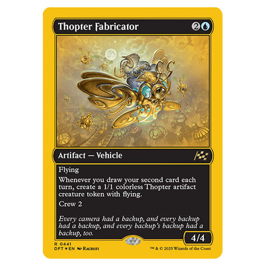 Thopter Fabricator 0441 card from the Magic The Gathering set Aetherdrift