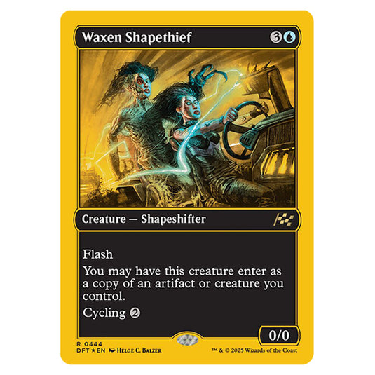 Waxen Shapethief 0444 card from the Magic The Gathering set Aetherdrift