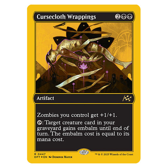 Cursecloth Wrappings 0447 card from the Magic The Gathering set Aetherdrift