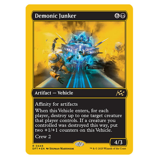 Demonic Junker 0448 card from the Magic The Gathering set Aetherdrift