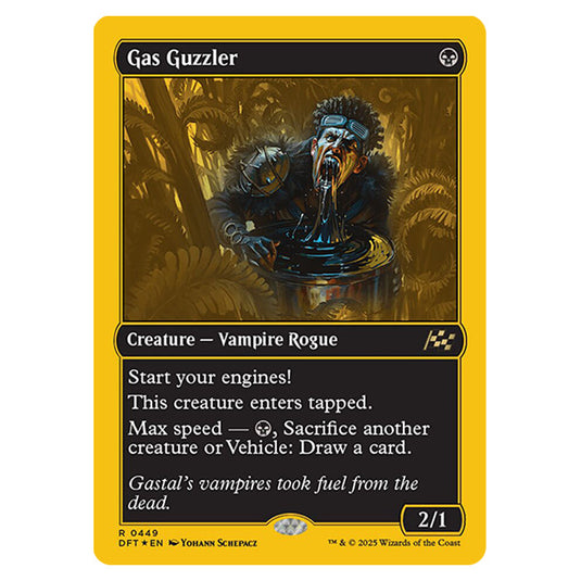 Gas Guzzler 0449 card from the Magic The Gathering set Aetherdrift