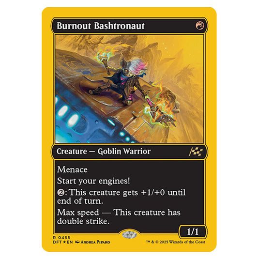Burnout Bashtronaut 0455 card from the Magic The Gathering set Aetherdrift