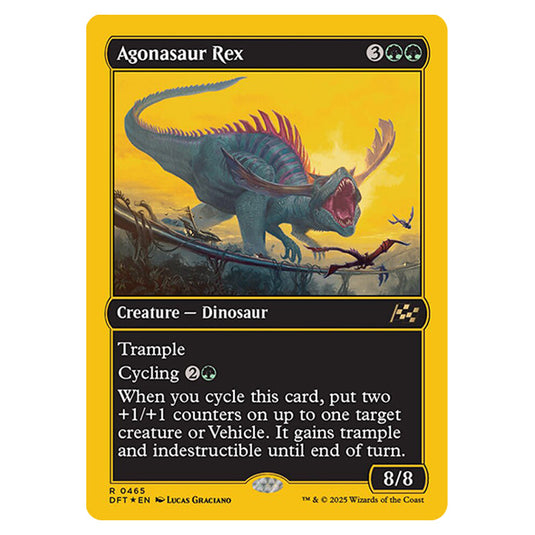 Agonasaur Rex 0465 card from the Magic The Gathering set Aetherdrift