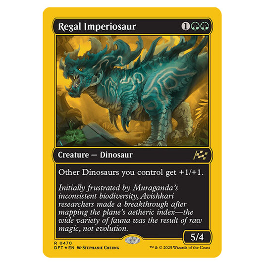 Regal Imperiosaur 0470 card from the Magic The Gathering set Aetherdrift