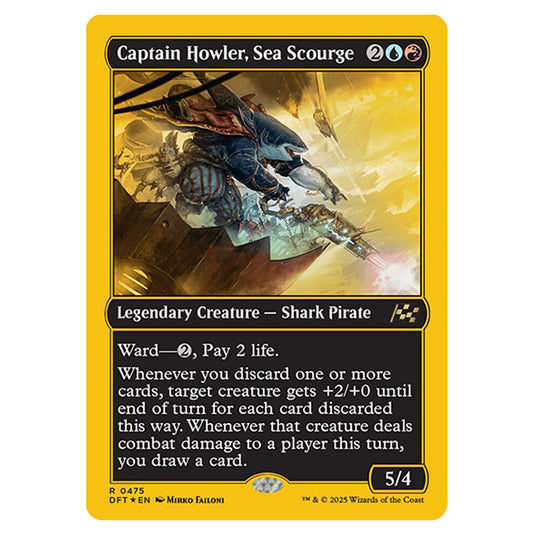 Captain Howler, Sea Scourge 0475 card from the Magic The Gathering set Aetherdrift