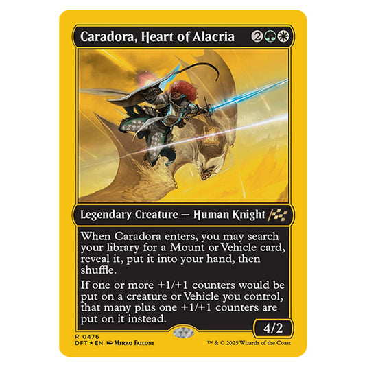 Caradora, Heart of Alacria 0476 card from the Magic The Gathering set Aetherdrift