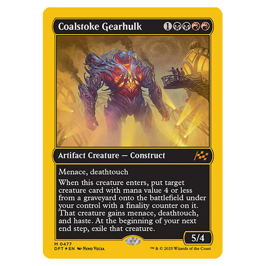 Coalstoke Gearhulk 0477 card from the Magic The Gathering set Aetherdrift