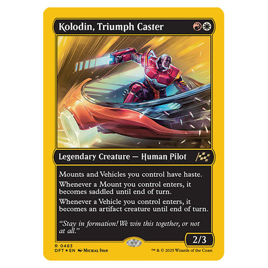 Kolodin, Triumph Caster 0483 card from the Magic The Gathering set Aetherdrift
