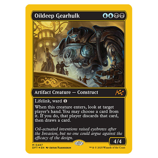 Oildeep Gearhulk 0487 card from the Magic The Gathering set Aetherdrift
