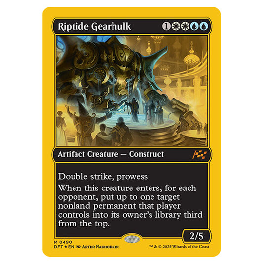 Riptide Gearhulk 0490 card from the Magic The Gathering set Aetherdrift