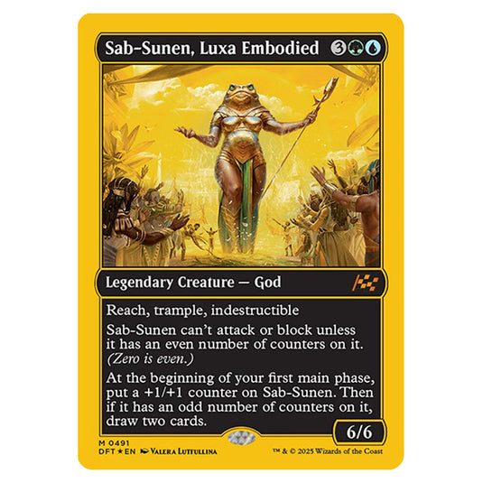 Sab-Sunen, Luxa Embodied 0491 card from the Magic The Gathering set Aetherdrift