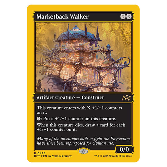 Marketback Walker 0498 card from the Magic The Gathering set Aetherdrift