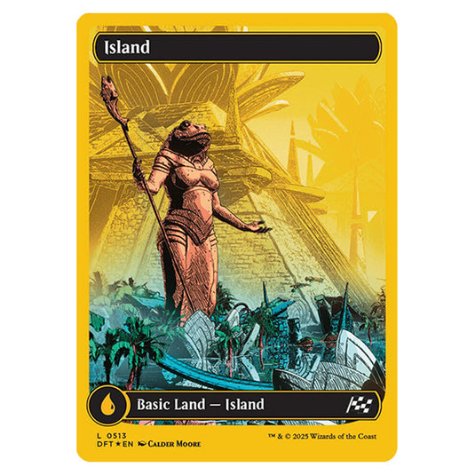 Island 0513 card from the Magic The Gathering set Aetherdrift