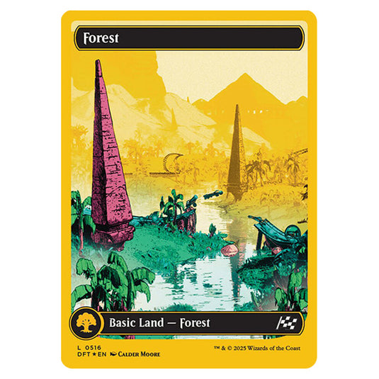 Forest 0516 card from the Magic The Gathering set Aetherdrift