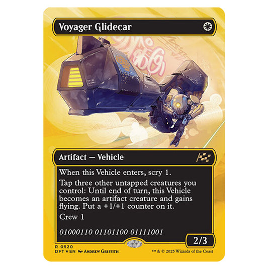 Voyager Glidecar 0520 card from the Magic The Gathering set Aetherdrift