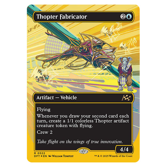 Thopter Fabricator 0522 card from the Magic The Gathering set Aetherdrift