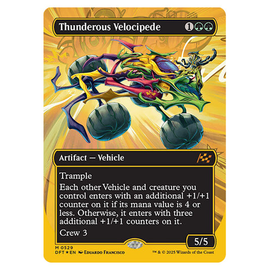 Thunderous Velocipede 0529 card from the Magic The Gathering set Aetherdrift