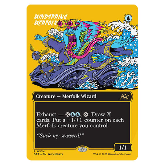 Mindspring Merfolk 0534 card from the Magic The Gathering set Aetherdrift