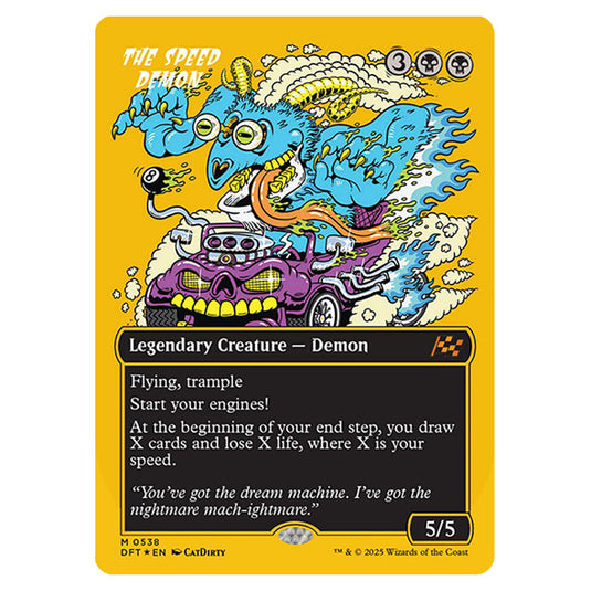 The Speed Demon 0538 card from the Magic The Gathering set Aetherdrift