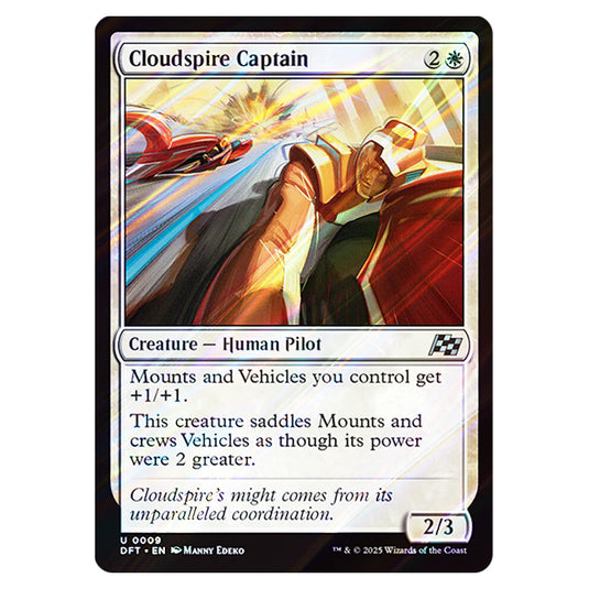 Cloudspire Captain 0009 card from the Magic The Gathering set Aetherdrift