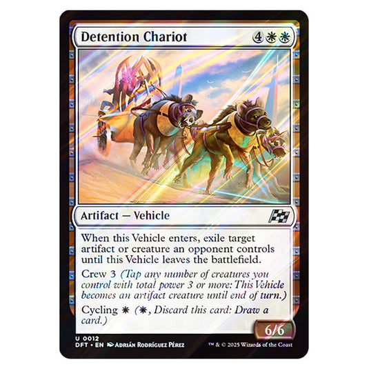 Detention Chariot 0012 card from the Magic The Gathering set Aetherdrift
