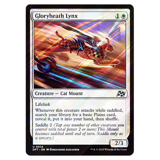 Gloryheath Lynx 0014 card from the Magic The Gathering set Aetherdrift