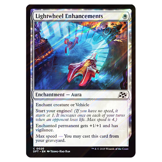 Lightwheel Enhancements 0020 card from the Magic The Gathering set Aetherdrift