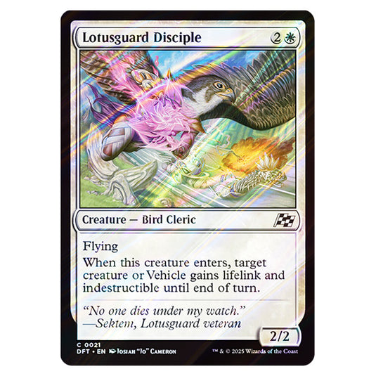 Lotusguard Disciple 0021 card from the Magic The Gathering set Aetherdrift