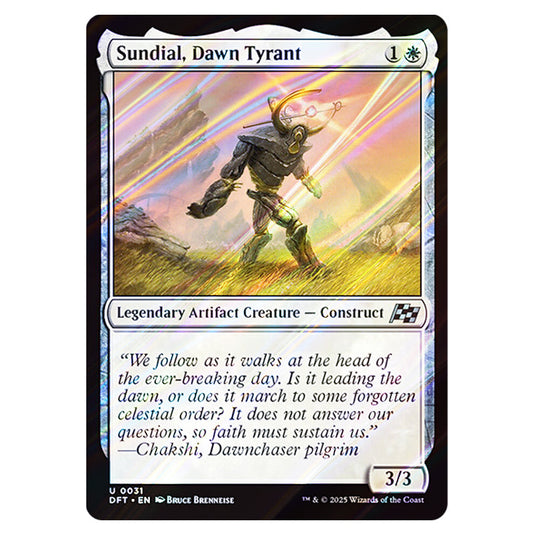 Sundial, Dawn Tyrant 0031 card from the Magic The Gathering set Aetherdrift