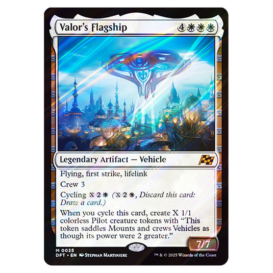 Valor's Flagship 0035 card from the Magic The Gathering set Aetherdrift