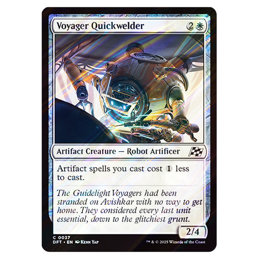Voyager Quickwelder 0037 card from the Magic The Gathering set Aetherdrift